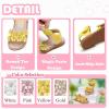 imageFlaryzone Girls Sandals Open Toe Summer Flats Dress Sandals Shoes ToddlerLittle KidFm01yellow