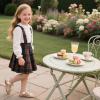 imageFlaryzone Girls Sandals Open Toe Summer Flats Dress Sandals Shoes ToddlerLittle KidFm06gold