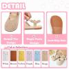 imageFlaryzone Girls Sandals Summer Flats Dress Sandals Shoes ToddlerLittle KidFa31beige