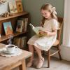 imageFlaryzone Girls Sandals Summer Flats Dress Sandals Shoes ToddlerLittle KidFa31beige