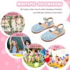imageFlaryzone Girls Sandals Summer Flats Dress Sandals Shoes ToddlerLittle KidFa31blue