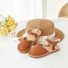 imageFlaryzone Girls Sandals Summer Flats Dress Sandals Shoes ToddlerLittle KidFa31brown