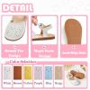 imageFlaryzone Girls Sandals Summer Flats Dress Sandals Shoes ToddlerLittle KidFa31white