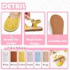 imageFlaryzone Girls Sandals Summer Flats Dress Sandals Shoes ToddlerLittle KidFa31yellow