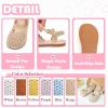imageFlaryzone Girls Sandals Summer Flats Dress Sandals Shoes ToddlerLittle KidFa32beige