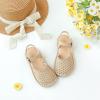 imageFlaryzone Girls Sandals Summer Flats Dress Sandals Shoes ToddlerLittle KidFa32beige