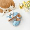 imageFlaryzone Girls Sandals Summer Flats Dress Sandals Shoes ToddlerLittle KidFa32blue
