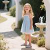 imageFlaryzone Girls Sandals Summer Flats Dress Sandals Shoes ToddlerLittle KidFa32blue