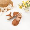 imageFlaryzone Girls Sandals Summer Flats Dress Sandals Shoes ToddlerLittle KidFa32brown