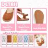 imageFlaryzone Girls Sandals Summer Flats Dress Sandals Shoes ToddlerLittle KidFa32brown