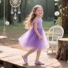 imageFlaryzone Girls Sandals Summer Flats Dress Sandals Shoes ToddlerLittle KidFa32purple