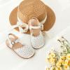 imageFlaryzone Girls Sandals Summer Flats Dress Sandals Shoes ToddlerLittle KidFa32white