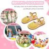imageFlaryzone Girls Sandals Summer Flats Dress Sandals Shoes ToddlerLittle KidFa32yellow