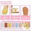imageFlaryzone Girls Sandals Summer Flats Dress Sandals Shoes ToddlerLittle KidFa32yellow