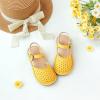 imageFlaryzone Girls Sandals Summer Flats Dress Sandals Shoes ToddlerLittle KidFa32yellow