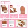 imageFlaryzone Girls Sandals Summer Flats Dress Sandals Shoes ToddlerLittle KidFa34brown