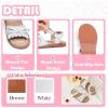 imageFlaryzone Girls Sandals Summer Flats Dress Sandals Shoes ToddlerLittle KidFa34white