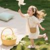 imageFlaryzone Girls Sandals Summer Flats Dress Sandals Shoes ToddlerLittle KidFa34white