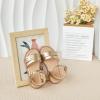 imageFlaryzone Girls Sandals Summer Flats Dress Sandals Shoes ToddlerLittle KidFa38gold