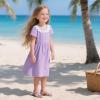 imageFlaryzone Girls Sandals Summer Flats Dress Sandals Shoes ToddlerLittle KidFa39purple