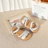 imageFlaryzone Girls Sandals Summer Flats Dress Sandals Shoes ToddlerLittle KidFa39white