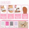 imageFlaryzone Girls Sandals Summer Flats Dress Sandals Shoes ToddlerLittle KidFa39white