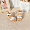 imageFlaryzone Girls Sandals Summer Flats Dress Sandals Shoes ToddlerLittle KidFa39white