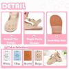 imageFlaryzone Girls Sandals Summer Flats Dress Sandals Shoes ToddlerLittle KidFa52beige