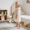 imageFlaryzone Girls Sandals Summer Flats Dress Sandals Shoes ToddlerLittle KidFa52beige