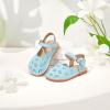 imageFlaryzone Girls Sandals Summer Flats Dress Sandals Shoes ToddlerLittle KidFa52blue