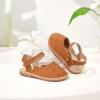 imageFlaryzone Girls Sandals Summer Flats Dress Sandals Shoes ToddlerLittle KidFa52brown