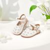 imageFlaryzone Girls Sandals Summer Flats Dress Sandals Shoes ToddlerLittle KidFa52white