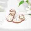imageFlaryzone Girls Sandals Summer Flats Dress Sandals Shoes ToddlerLittle KidFa53beige