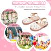 imageFlaryzone Girls Sandals Summer Flats Dress Sandals Shoes ToddlerLittle KidFa53beige