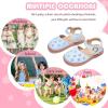 imageFlaryzone Girls Sandals Summer Flats Dress Sandals Shoes ToddlerLittle KidFa53blue