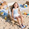 imageFlaryzone Girls Sandals Summer Flats Dress Sandals Shoes ToddlerLittle KidFa53blue