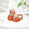 imageFlaryzone Girls Sandals Summer Flats Dress Sandals Shoes ToddlerLittle KidFa53brown