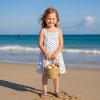 imageFlaryzone Girls Sandals Summer Flats Dress Sandals Shoes ToddlerLittle KidFr061gold