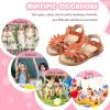 imageFlaryzone Girls Sandals Summer Flats Dress Sandals Shoes ToddlerLittle KidFr31brown