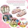 imageFlaryzone Girls Sandals Summer Flats Dress Sandals Shoes ToddlerLittle KidFr31pink