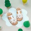 imageFlaryzone Girls Sandals Summer Flats Dress Sandals Shoes ToddlerLittle KidFr31white
