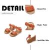 imageFlaryzone Girls Sandals Summer Flats Dress Sandals Shoes ToddlerLittle KidFr33brown
