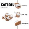 imageFlaryzone Girls Sandals Summer Flats Dress Sandals Shoes ToddlerLittle KidFr33white