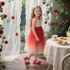 imageFlaryzone Girls Sandals Summer Flats Dress Sandals Shoes ToddlerLittle KidFr371red