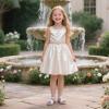imageFlaryzone Girls Sandals Summer Flats Dress Sandals Shoes ToddlerLittle KidFr372white