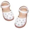 imageFlaryzone Girls Sandals Summer Flats Dress Sandals Shoes ToddlerLittle KidFa53white