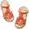 imageFlaryzone Girls Sandals Summer Flats Dress Sandals Shoes ToddlerLittle KidFr31brown