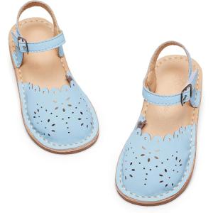 imageFlaryzone Girls Sandals Summer Flats Dress Sandals Shoes ToddlerLittle KidFa31blue