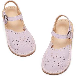 imageFlaryzone Girls Sandals Summer Flats Dress Sandals Shoes ToddlerLittle KidFa31purple