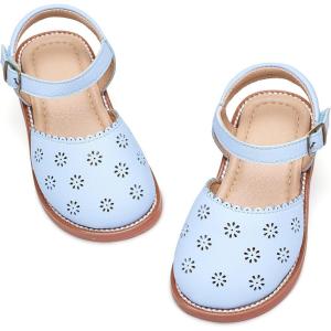imageFlaryzone Girls Sandals Summer Flats Dress Sandals Shoes ToddlerLittle KidFa53blue